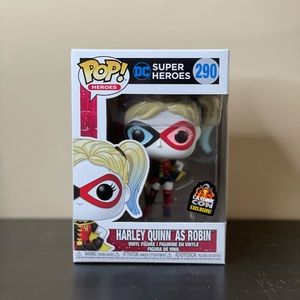 Funko Pop Harley Quinn as Robin LA comic con
